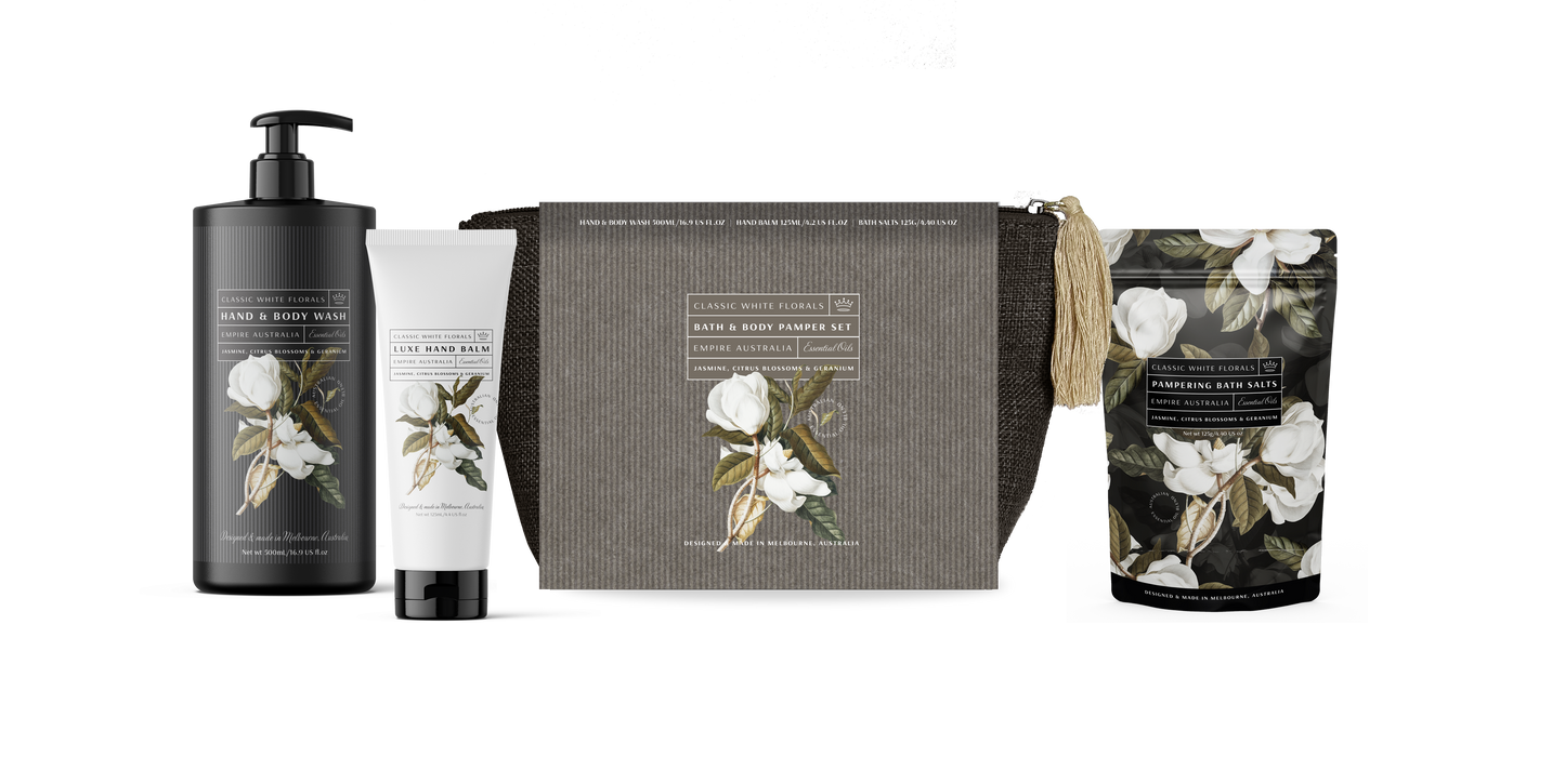Classic White Florals Gift Set