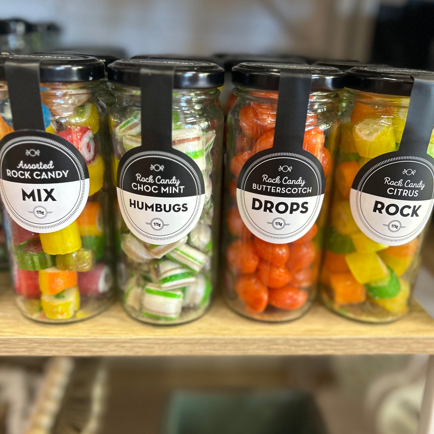 Rock Candy Lolly Jars