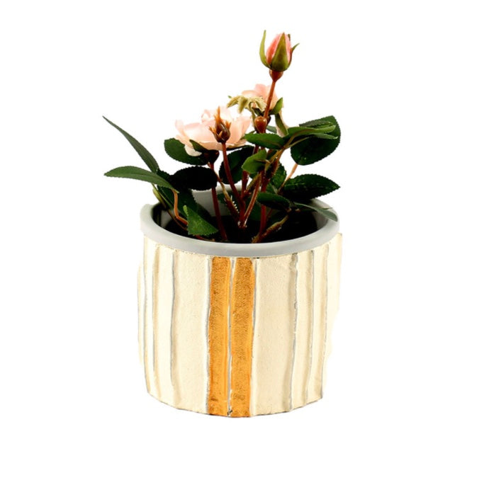 Gold Stripe Pot