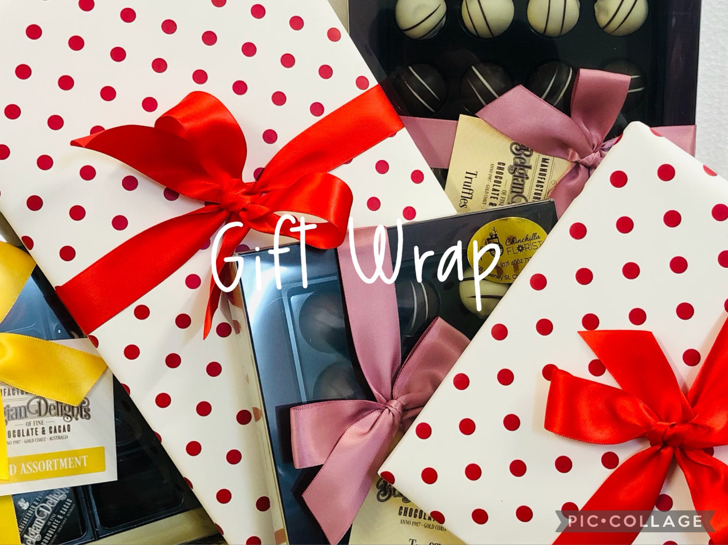 Wrap up those chocolates for a little extra “pizazz”.