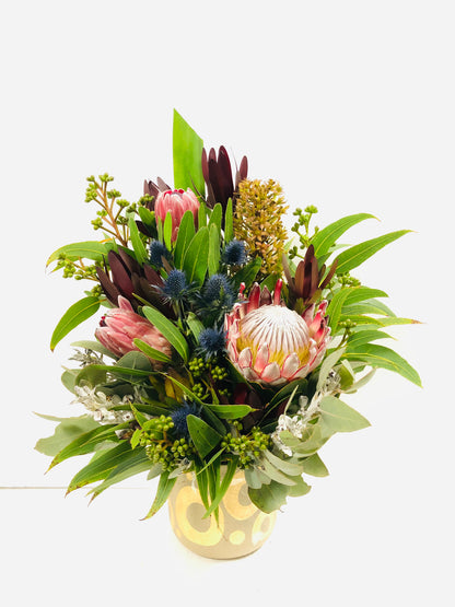 Fresh Flower Arrangement in Pot- Designers Choice
