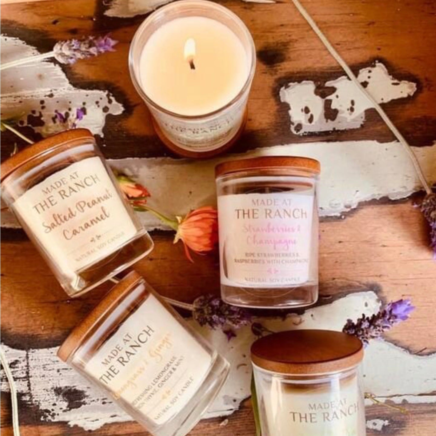 Medium Made At The Ranch Candles Chinchilla Florist