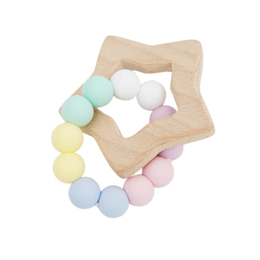 Petite Vous Beechwood and Silicone Teething Rings