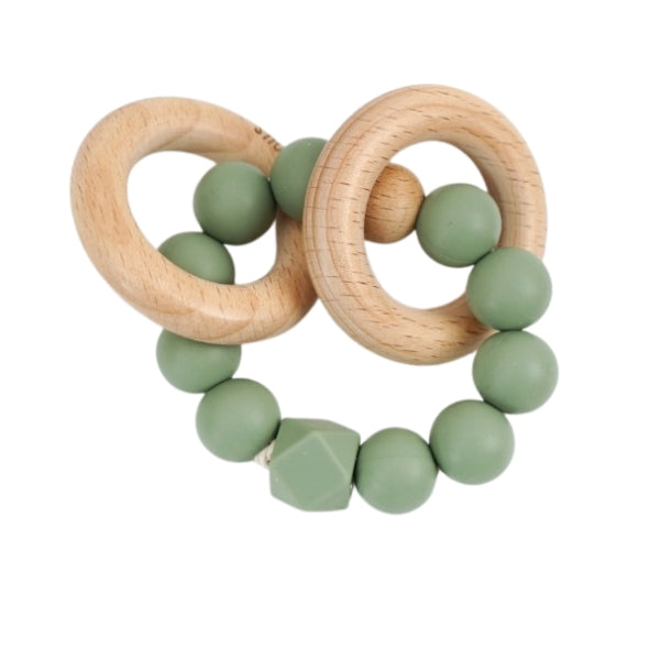 Petite Vous Beechwood and Silicone Teething Rings