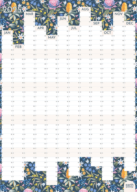 2025 Jayne Branchflower Wall Planner