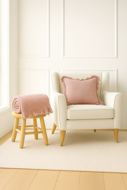 Mama and Tochter Organic Waffle Cotton Cushion Cover