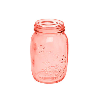 Glass Mason Jar Vases - Various Colours and Sizes