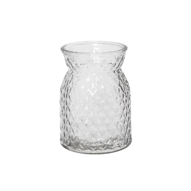 Glass Ann Posy Bottle Vase - Various Colours