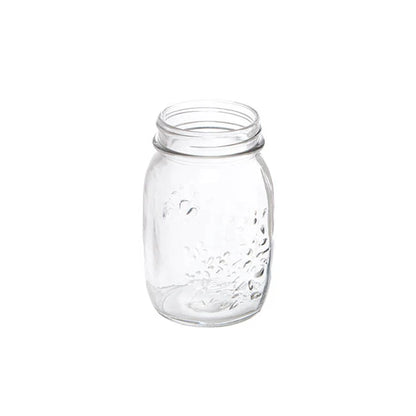Glass Mason Jar Vases - Various Colours and Sizes