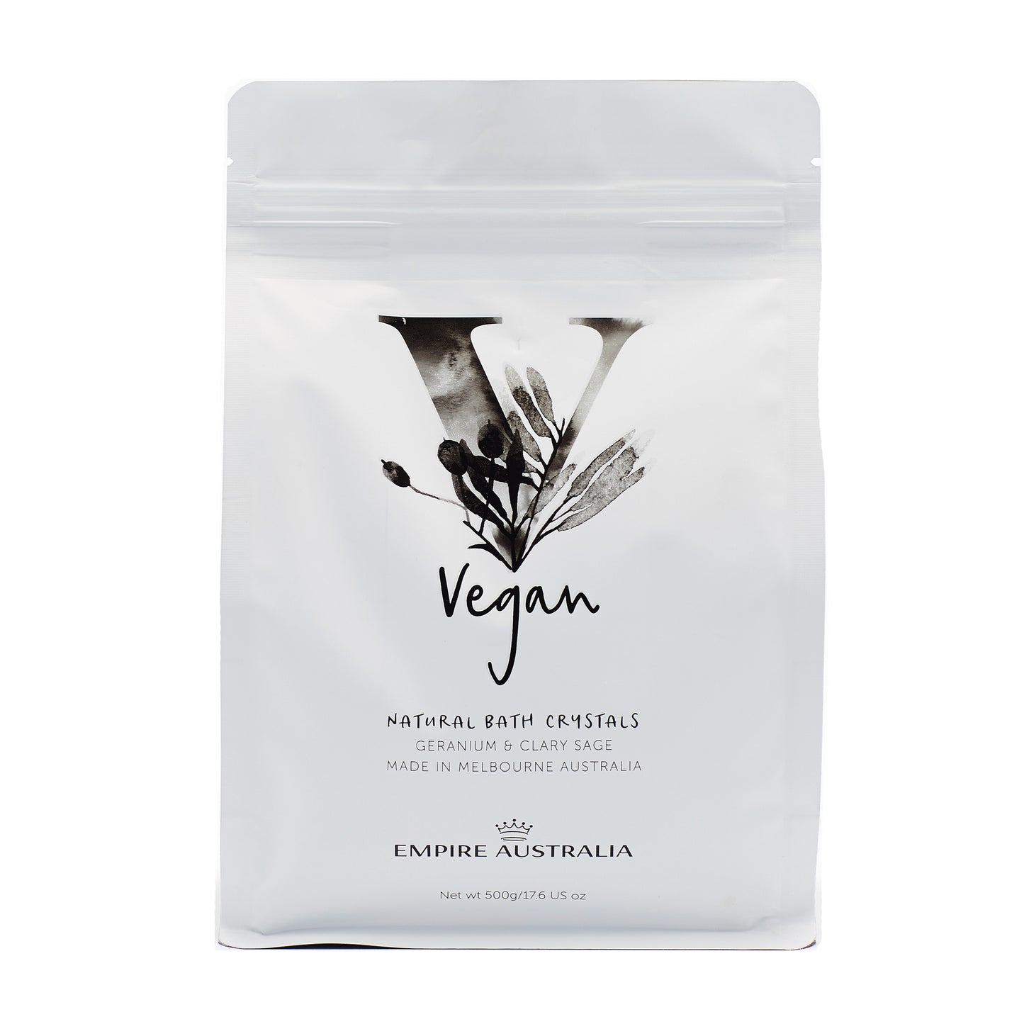 Geranium & Clary Sage Natural Bath Salts ‘Vegan’