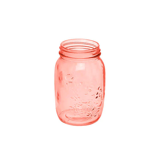 Glass Mason Jar Vases - Various Colours and Sizes