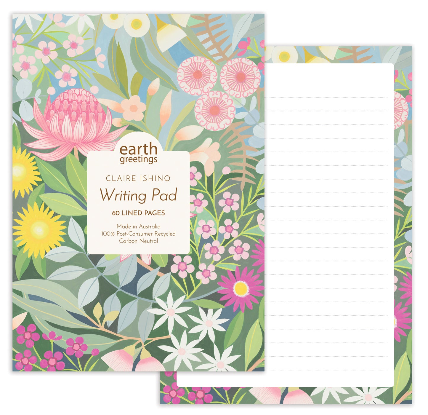 A5 Writing Pad - Bush Bouquet