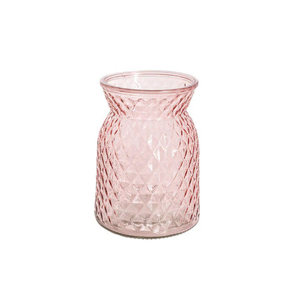 Glass Ann Posy Bottle Vase - Various Colours