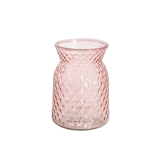 Glass Ann Posy Bottle Vase - Various Colours