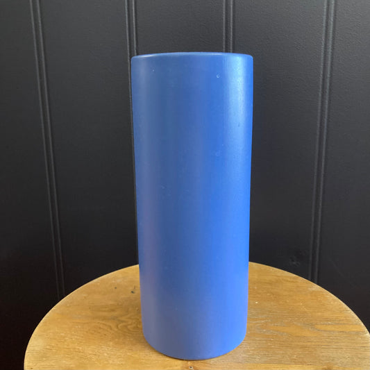 Ceramic Cylinder Pot Satin Matte Jacaranda