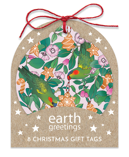 Christmas Gift Tags (Set of 8) - Lorikeets & Lilly Pilly