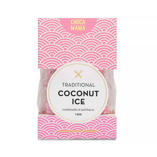 Chocamama Coconut Ice 125g - small stand up gift box