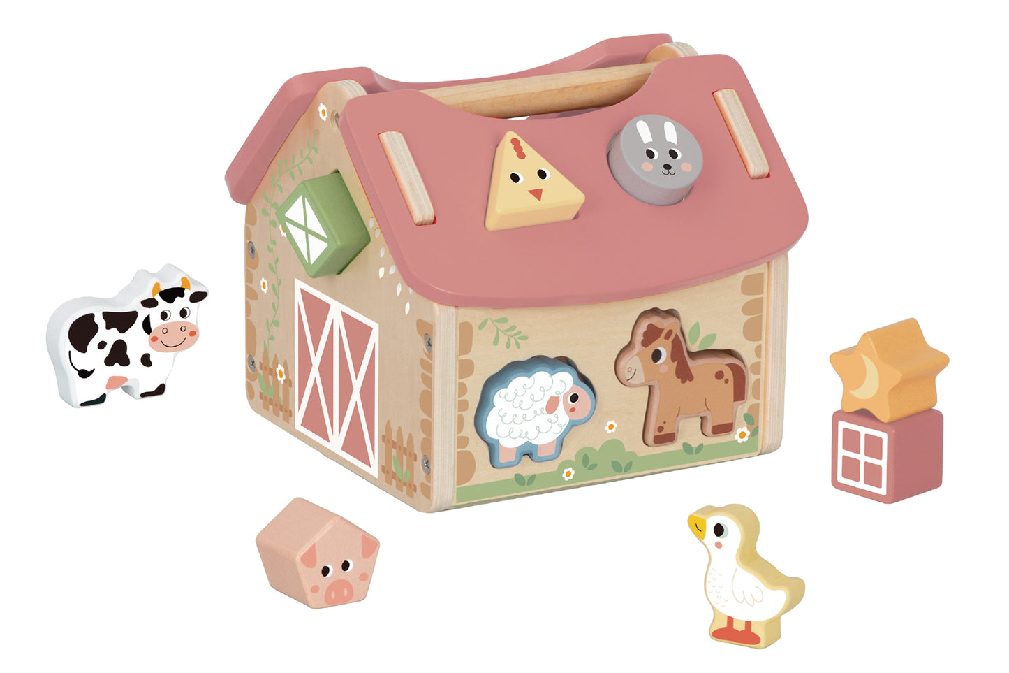 FOREST FRIENDS FARMHOUSE SHAPE SORTER