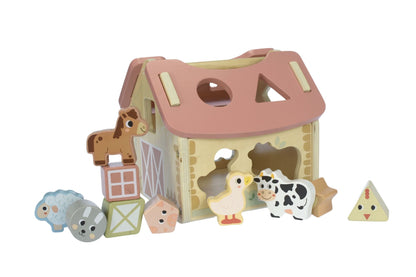 FOREST FRIENDS FARMHOUSE SHAPE SORTER