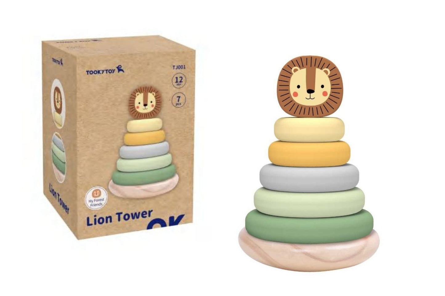 FOREST FRIENDS LION STACKING TOWER