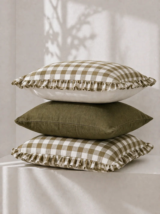 Mama and Tochter Pure Linen Cushion Covers