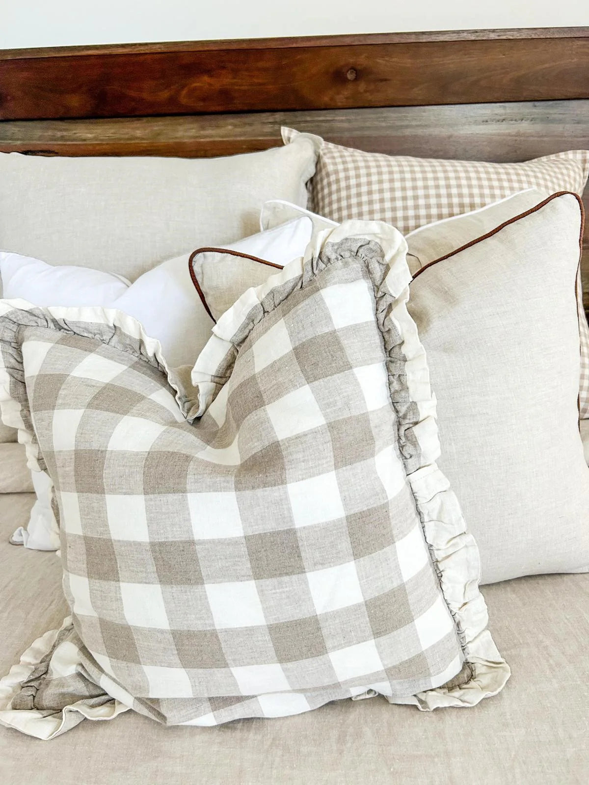 Mama and Tochter Pure French Linen Cushion Covers