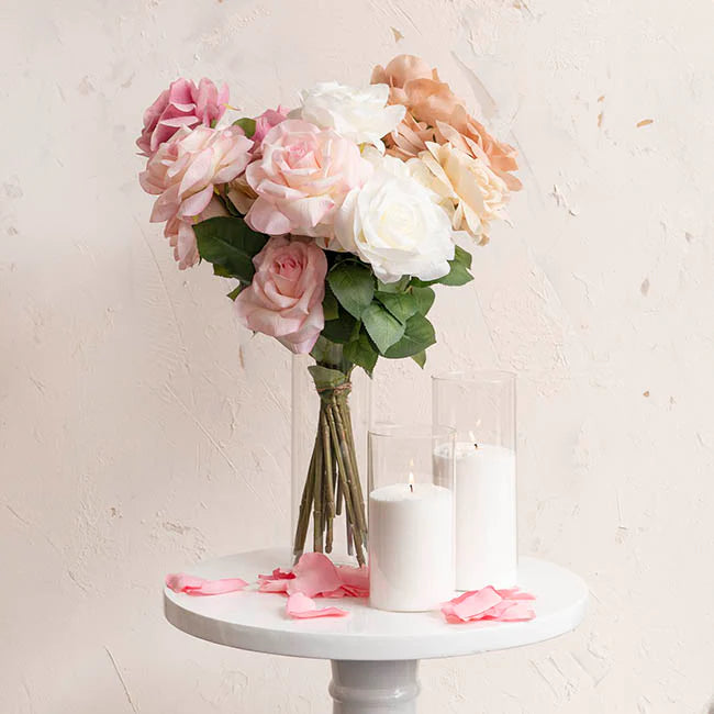 Glass Cylinder Floral Event Vase Clear