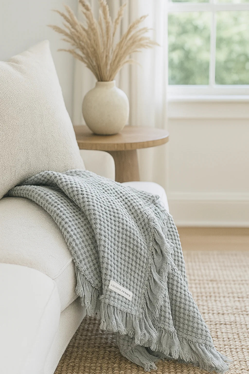 Mama and Tochter Organic Cotton Bamboo Waffle Throw Blankets