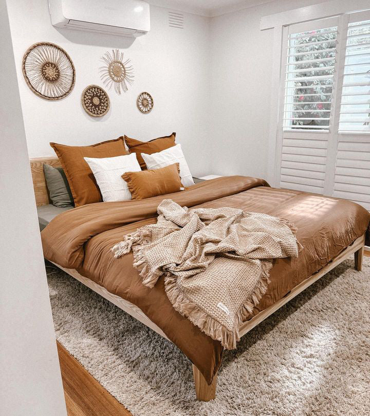 Mama and Tochter Organic Cotton Bamboo Waffle Throw Blankets