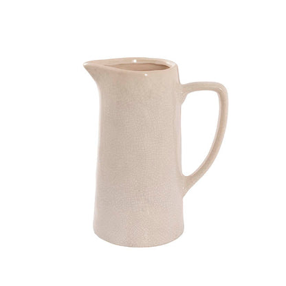 Ceramic Pitcher Vase White