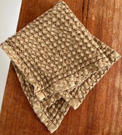 Mama and Tochter 100% Organic Cotton Rustic Waffle Face Cloth