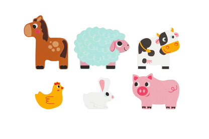 MULTI-LAYERED FARM ANIMAL PUZZLE