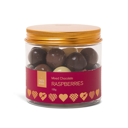 Chocamama Mixed Raspberries Tub 225g