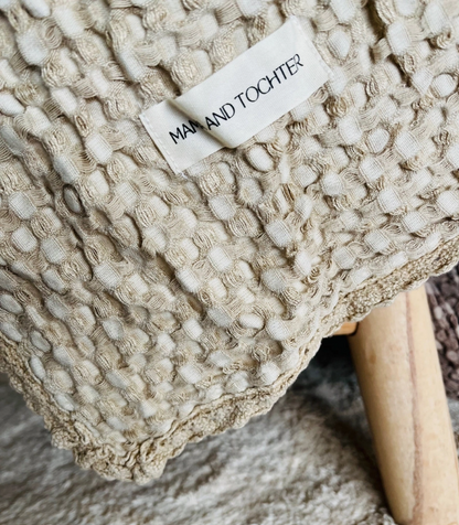 Mama and Tochter Organic Cotton Bamboo Waffle Throw Blanket - 150cm x 200cm