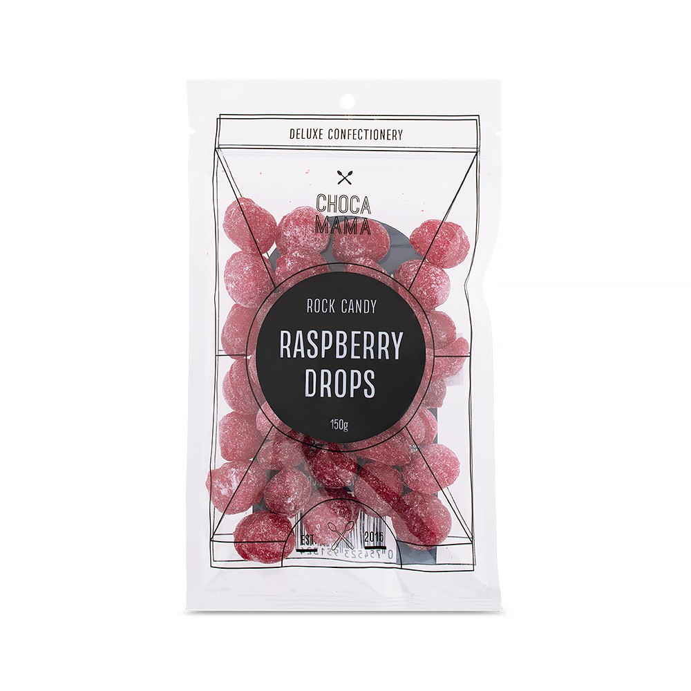 Chocamama Rock Candy Raspberry Drops 150g – Chinchilla Florist