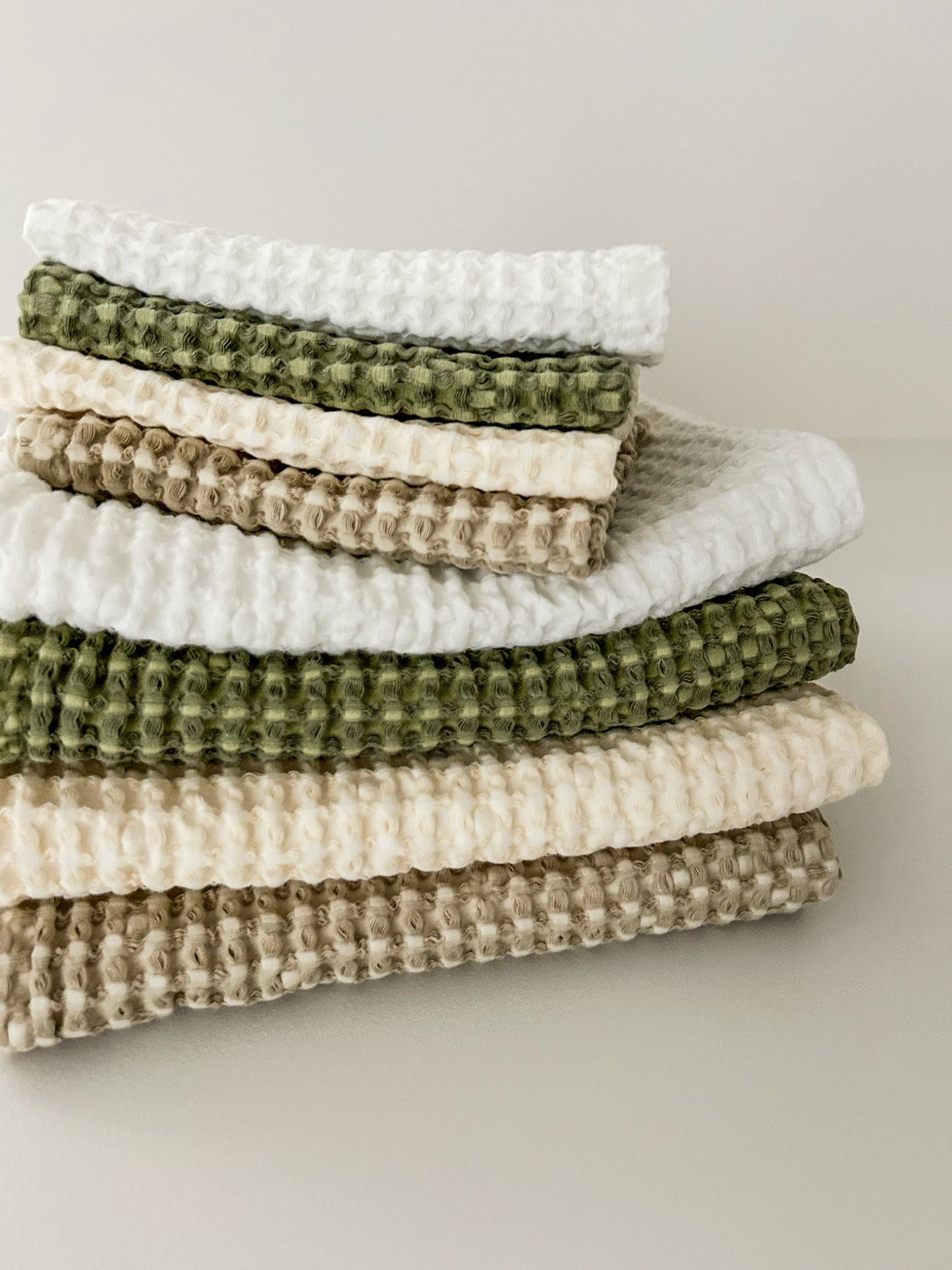 Mama and Tochter 100% Organic Cotton Rustic Waffle Face Cloth