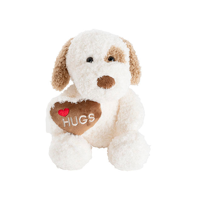 "Spot" Puppy with Hugs Heart