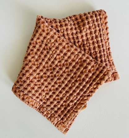 Mama and Tochter 100% Organic Cotton Rustic Waffle Face Cloth