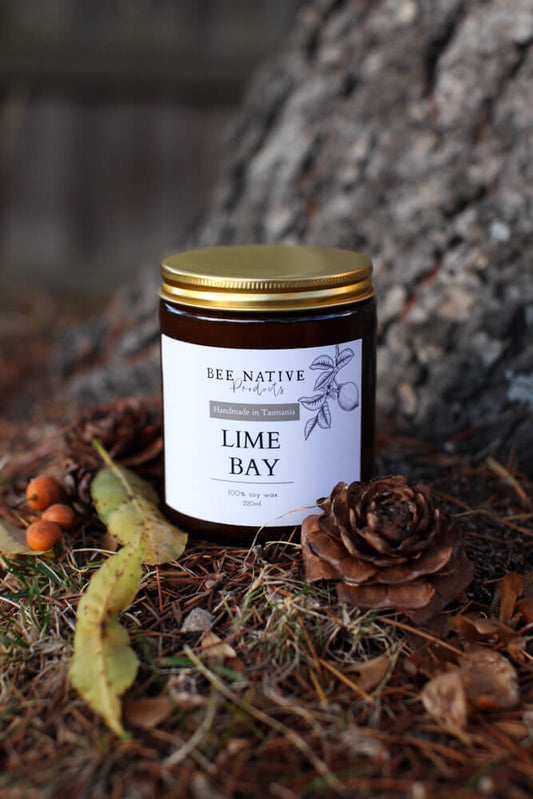Bee Native Lime Bay Soy Candle
