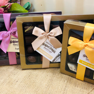 "Belgian Delights" Boxed Chocolates - 2 Sizes to Choose From